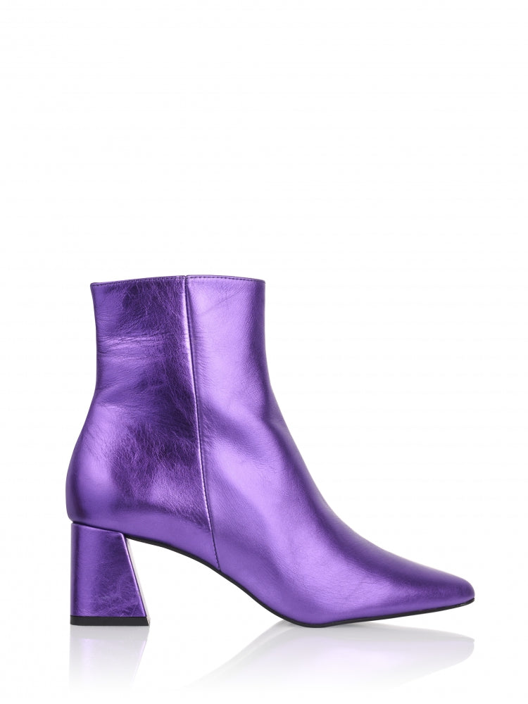 Lugano Purple Metallic Boot – Fox + Feather