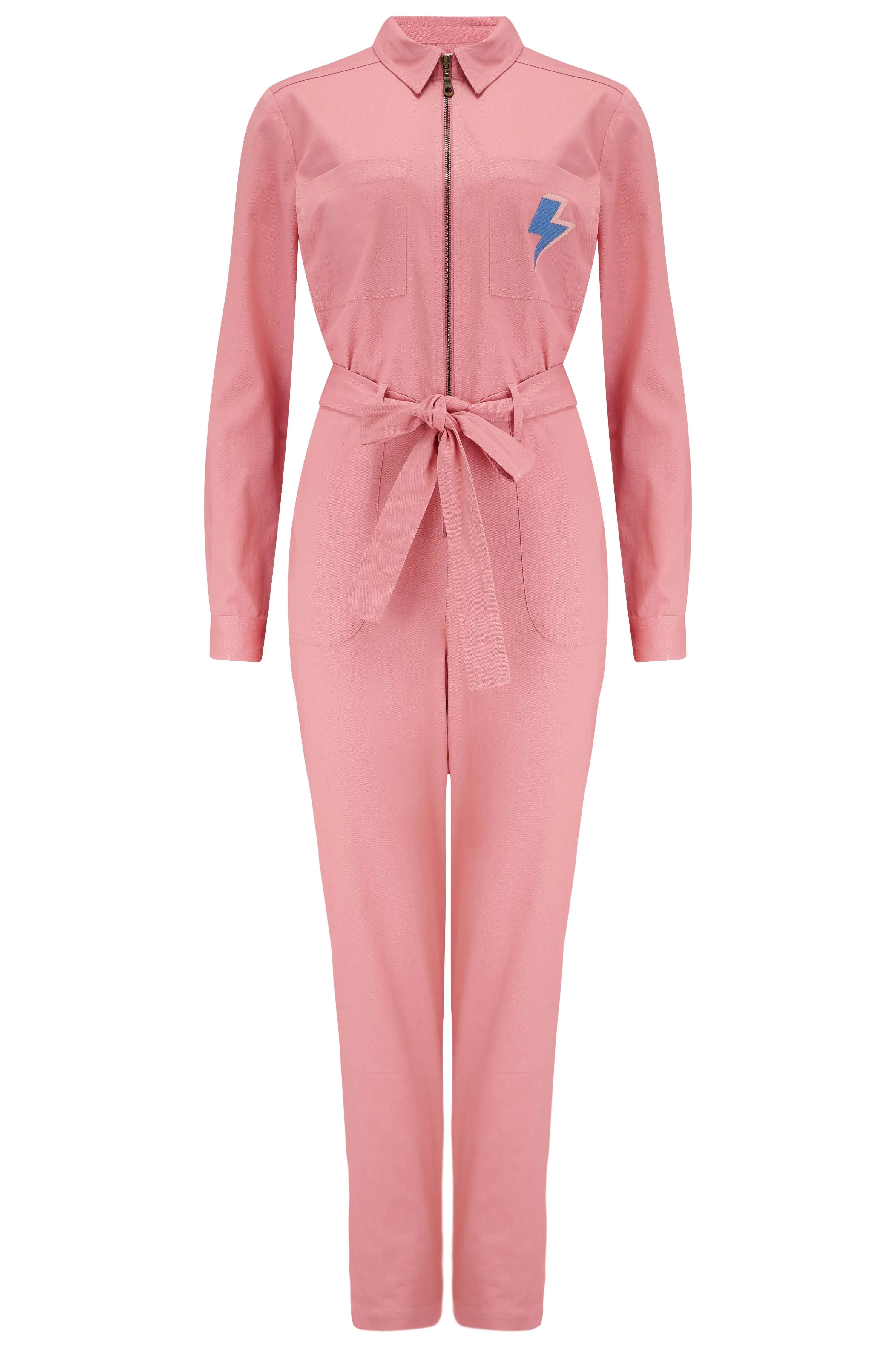 Anwen Jumpsuit Rose Pink Lightning Fox Feather