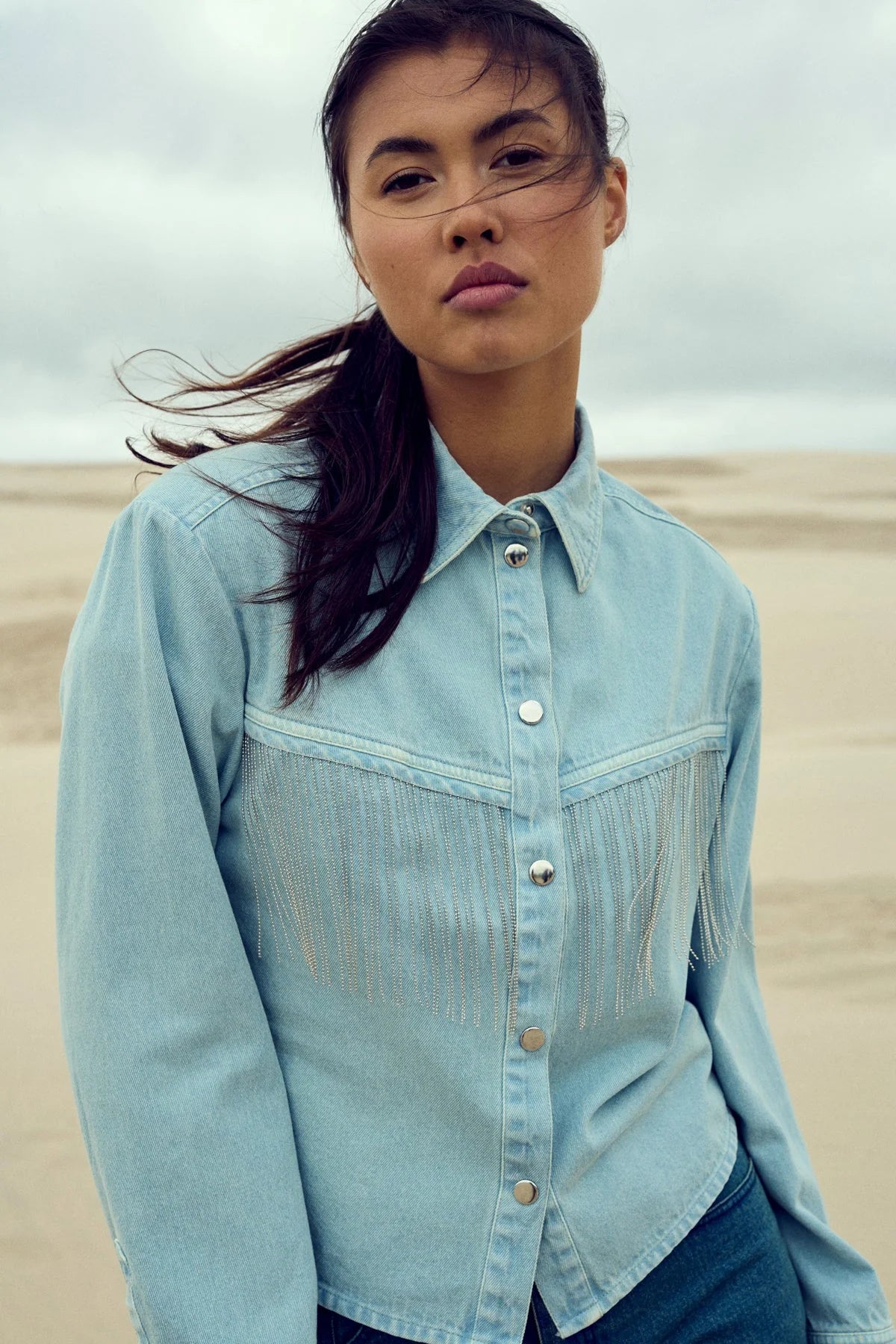 Liz Claiborne Plus Womens Long Sleeve Loose Fit Button-Down Shirt, Color: Silver Lake Blue S Liz Claiborne Plus Womens Long Sleeve Loose Fit Button-Down Shirt, Color: Silver Lake Blue S