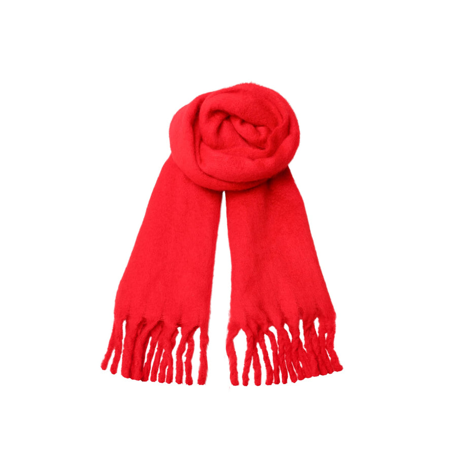 小物 SOL soonerorlater Border Scarf red SOL soonerorlater / スーナーオアレイター BORDER SCARF（スカーフ